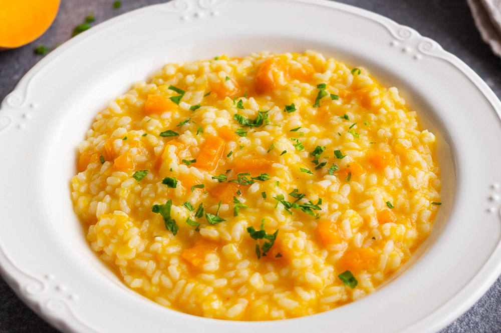 Risotto alla zucca e taleggio