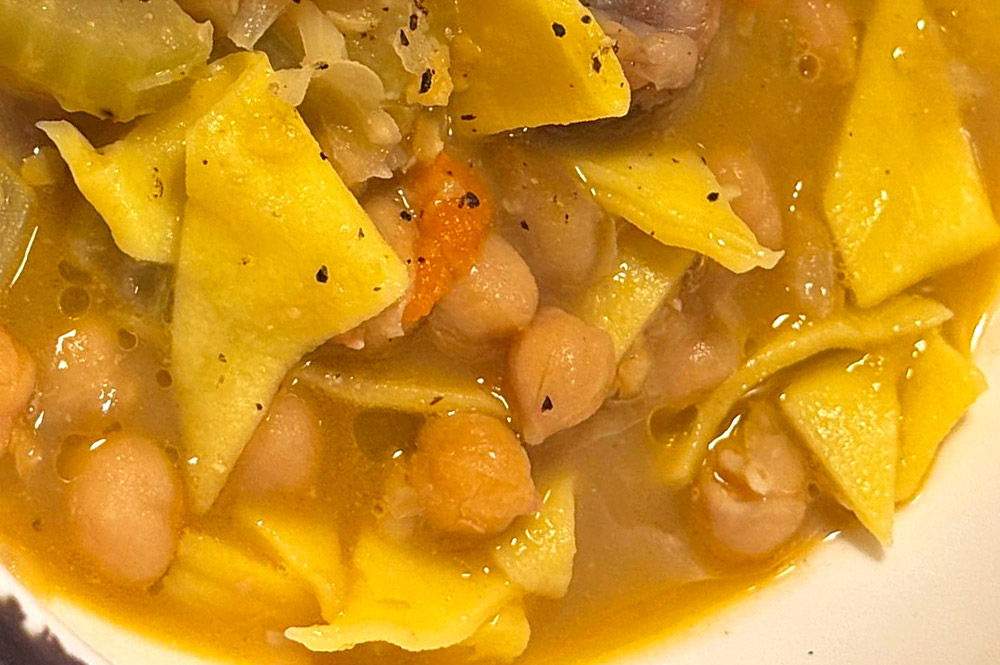 Zuppa di ceci e castagne
