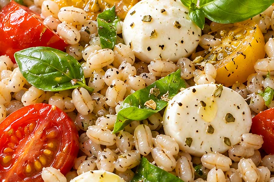 Insalata di orzo caprese