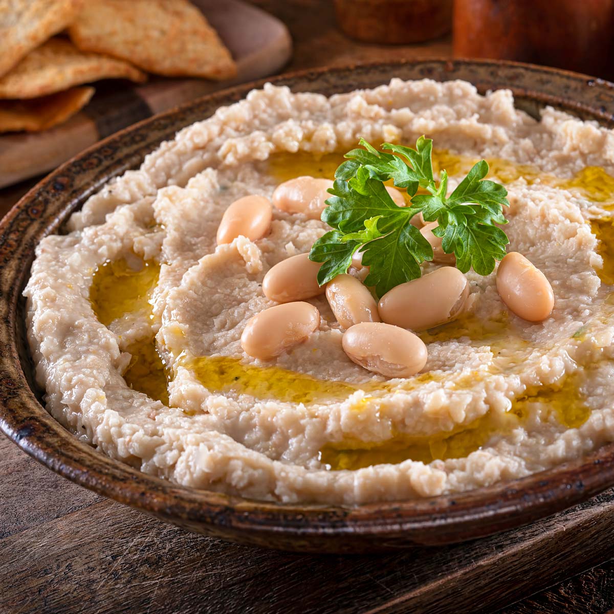 Hummus di fagioli e cannellini